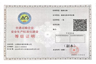 安全標(biāo)準(zhǔn)化一級(jí)